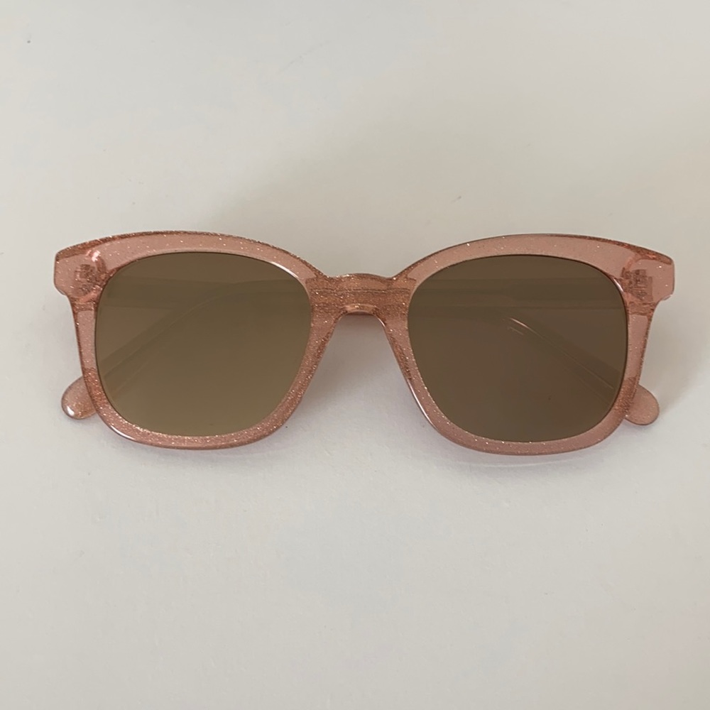 Madewell pink glitter sunglasses